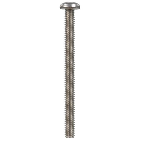 Hillman 1/4"-20 x 3 in Phillips Flat Machine Screw, Plain Stainless Steel, 50 PK 5018312